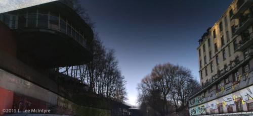 Buildings along the Isebekkanal in the Eppendorf section of Hamburg