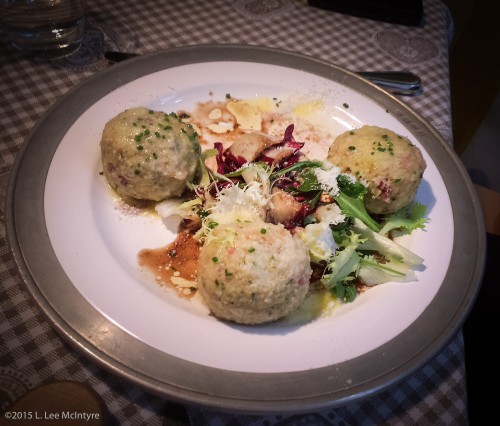 Plate of Canederli, Bolzano