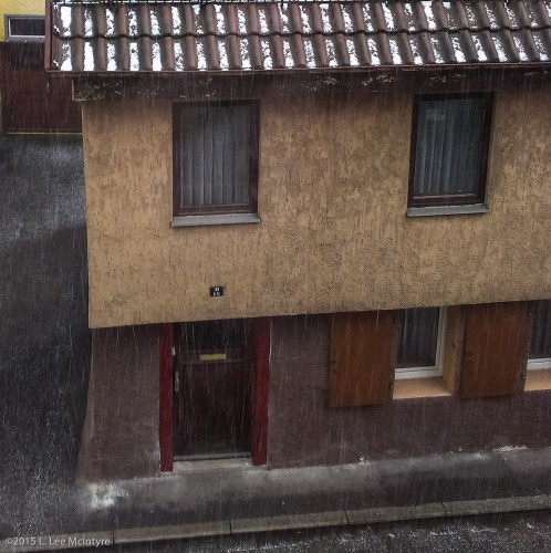 Snow Shower, Tübingen (detail)